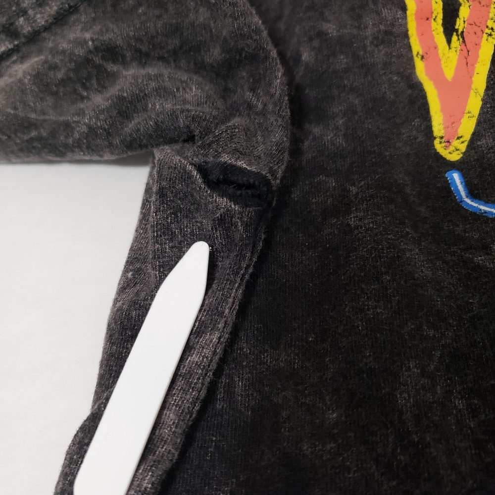 Def Leppard Blue Eye High n Dry t-shirt Men's Medium Fitted acid wash black - Picture 5 of 7
